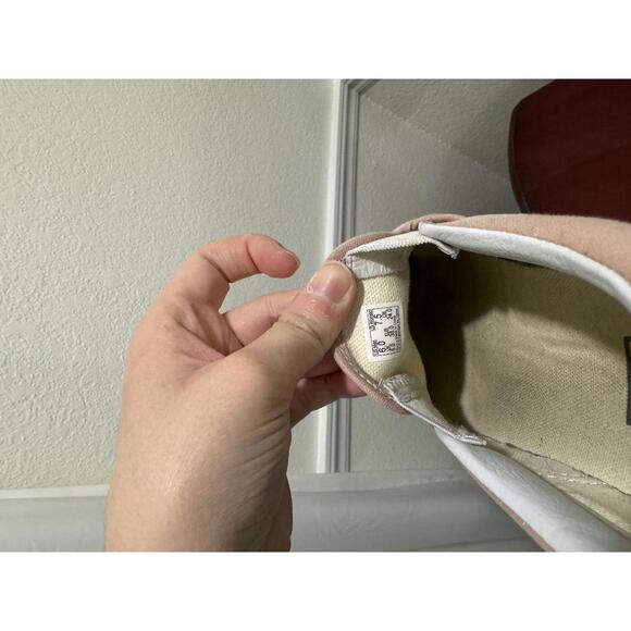 {SOLD} Vans Classic Slip-on White Taupe Checkerboard Canvas Skate Shoe- Size 7.5 - Picture 9 of 9